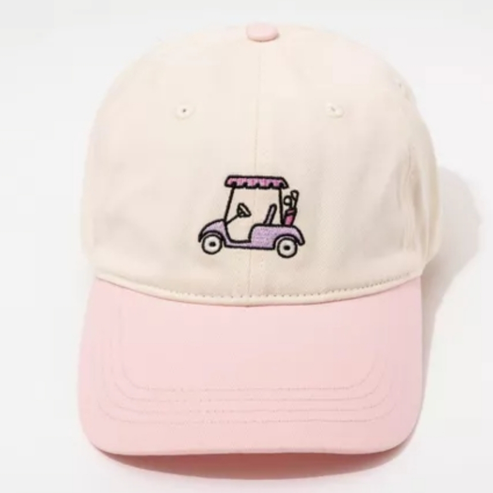 Fraiser Sterling Sport Pink Golf Cart Cap New
